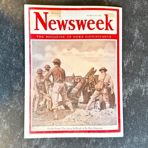Newsweek cover, March 30th 1942 - Picture 1 of 1